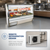 Thumbnail image #3 for Howard-McCray 34N Series 120-Inch Remote Double Duty Deli Meat & Cheese Service Case with Straight Glass and LED Lighting