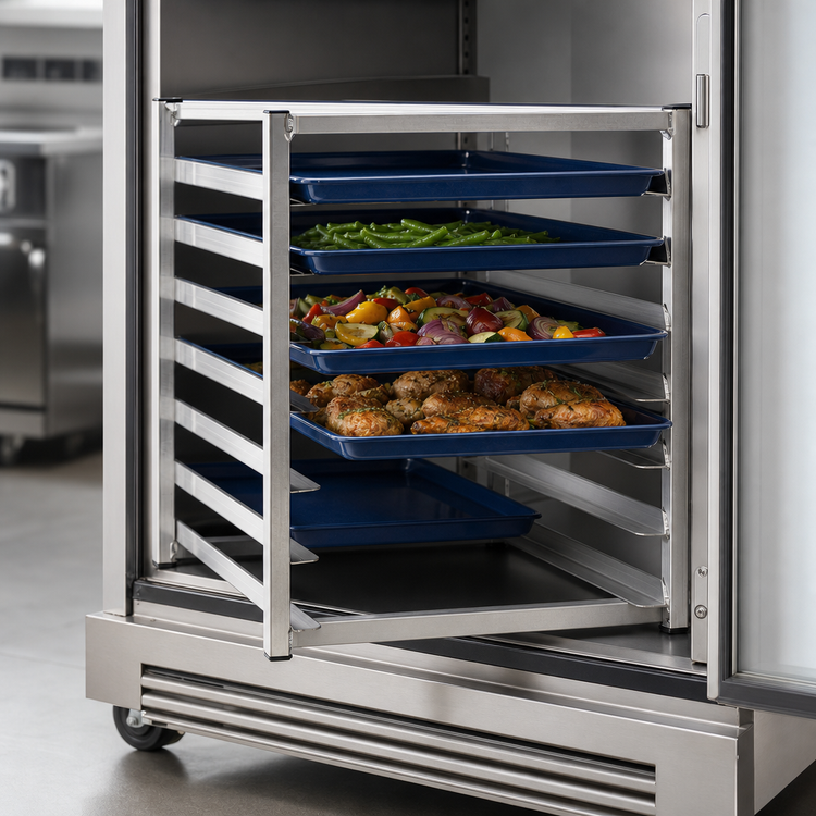 Product image #3 for New Age 23-Inch High Half-Size Open-Side Insert Rack for 18 x 26 Sheet Pans