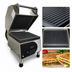 Thumbnail image #3 for Nemco PaniniPro™ Countertop Commercial Panini Press with Grooved Top and Bottom Plates, 240V