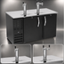 Thumbnail image #3 for Beverage-Air 58-Inch Direct Draw Beer Dispenser with Solid Doors, Dual Towers, and 3-Keg Capacity