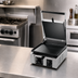 Thumbnail image #3 for Univex Single Countertop Electric Panini Press with Smooth Cast Iron Plates and Timer