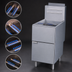 Thumbnail image #3 for Serv-Ware 50 lb Floor Model Liquid Propane Gas Deep Fryer