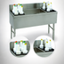 Thumbnail image #3 for Advance Tabco Prestige 48-Inch Stainless Steel Underbar Ice Chest with Dual Bottle Racks and 7-Inch Backsplash