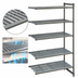 Thumbnail image #3 for Cambro Camshelving Basics Plus 5-Tier Add-On Polymer Shelving Unit, Brushed Graphite
