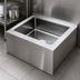Thumbnail image #3 for Omcan USA Stainless Steel Floor-Mount Mop Sink with Drain Basket, 28 x 20 x 6 Inch Bowl