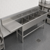 Thumbnail image #3 for John Boos Pro-Bowl 4-Compartment Stainless Steel Sink with Left Drainboard, 12-Inch Deep Bowls