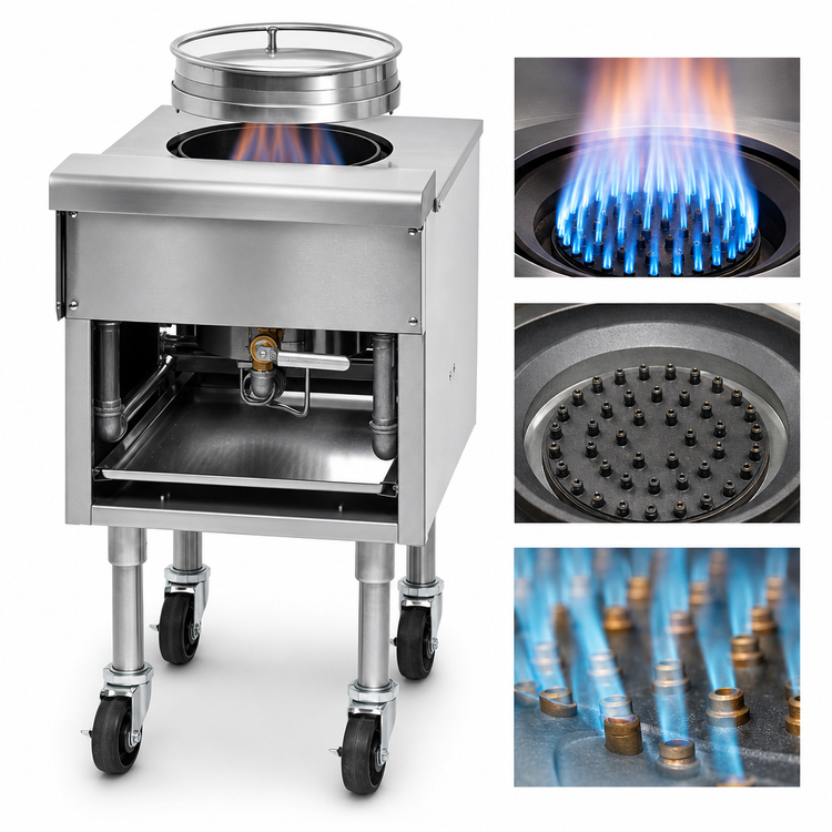 Product image #3 for Imperial 18-Inch Single-Burner Gas Mandarin Jet Wok Range with 16-Inch Opening