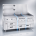 Thumbnail image #3 for Arctic Fire GN17C102 102-Inch Three-Section Stainless Steel Self-Contained Refrigerator Base with 6 Drawers