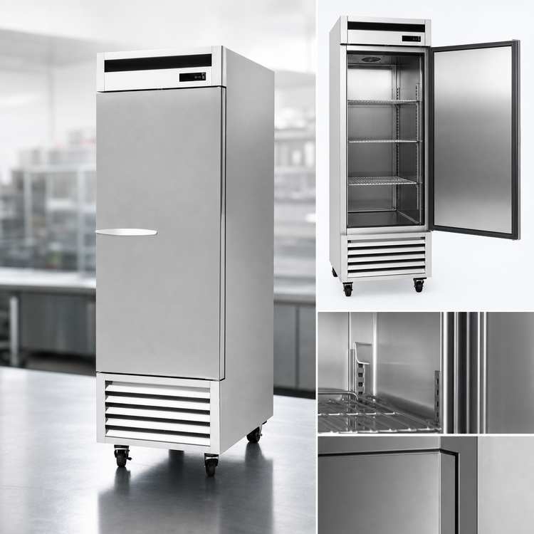 Product image #3 for Kool-It Signature One-Section Reach-In Freezer, 18.9 Cu. Ft., Stainless Steel, Bottom-Mount Self-Contained
