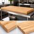 Thumbnail image #3 for John Boos Laminated Northern Hard Rock Maple Edge Grain Flat Work Table Top, 108 x 36 x 1-1/2 Inches