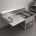 Thumbnail image #3 for John Boos Pro-Bowl 2-Compartment Platter Sink with 18-Inch Left Drainboard, 14-Gauge Stainless Steel