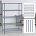 Thumbnail image #3 for Quantum 5-Shelf Wire Shelving Starter Kit, 72