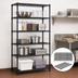 Thumbnail image #3 for Quantum 48 Inches W x 12 Inches D x 74 Inches H Black Epoxy Antimicrobial Wire Shelving Starter Kit