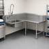 Thumbnail image #3 for Pro-Bowl Stainless Steel Corner Soiled Dishtable with Pre-Rinse Sink Bowl, Right-to-Left, 60