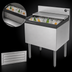 Thumbnail image #3 for Perlick Top Shelf TS Series 48-Inch Modular Underbar Ice Bin/Cocktail Unit with 10-Circuit Cold Plate