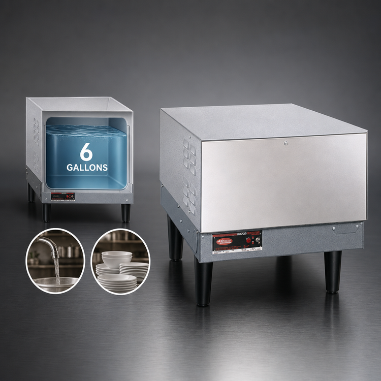Product image #3 for Compact Floor Model Electric Booster Water Heater, 6 Gallon, 57 kW, 208V, 3-Phase