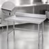 Thumbnail image #3 for Advance Tabco 84-Inch x 36-Inch 16 Gauge 304 Stainless Steel Work Table with 5-Inch Backsplash