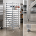 Thumbnail image #3 for New Age Heavy-Duty Full-Size Stationary Aluminum Can Storage Rack for #5 Cans - 288 Capacity