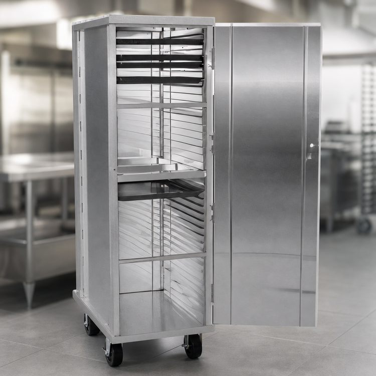 Product image #3 for Eagle Lifetime Series Heavy-Duty Enclosed Aluminum Pan Rack with Solid Door, 38-Pan Capacity