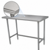 Thumbnail image #3 for Advance Tabco 84-Inch x 30-Inch Flat Top Work Table with 14 Gauge 304 Stainless Steel Top and Galvanized Open Base