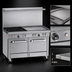 Thumbnail image #3 for Ultimate 48-Inch Gas Restaurant Range with Thermostatic Griddle, Convection Oven, and Cabinet Base