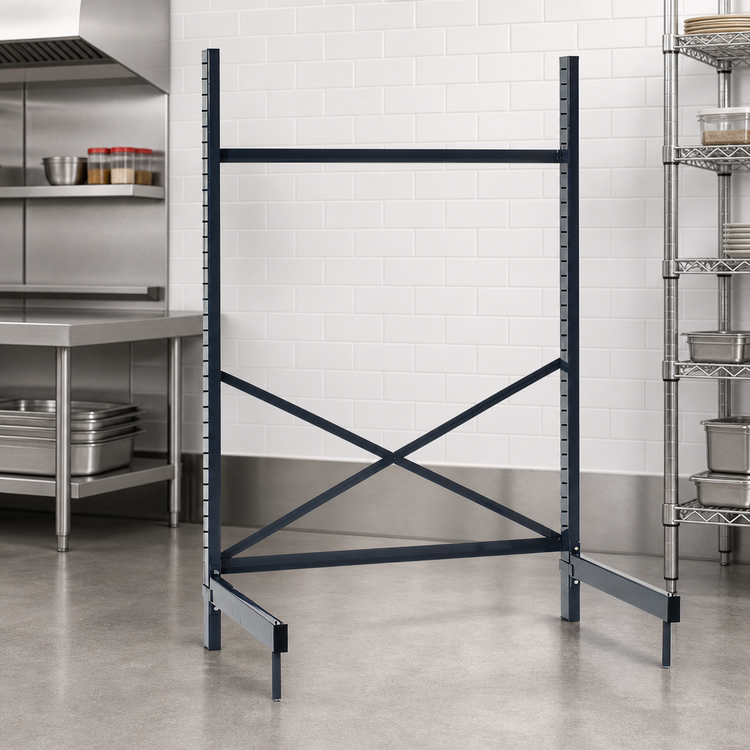 Product image #3 for Metro SmartLever Stationary Cantilevered Shelving Base Kit for 48"W x 21"D Shelves