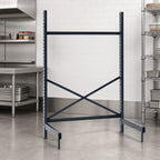 Thumbnail image #3 for Metro SmartLever SM862148-KIT Stationary Cantilever Shelving Starter Base Kit, 48"W x 21"D Shelf Capacity, Epoxy-Coated Steel, 86-3/8"H