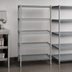 Thumbnail image #3 for Valu-Master 42W x 21D x 86H 5-Tier Starter Wire Shelving Unit, Pewter Gray Epoxy Finish