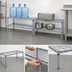 Thumbnail image #3 for Quantum Modular Wire Dunnage Rack with Removable Wire Top Mat, 60-Inch W x 18-Inch D x 14-Inch H, 1,500 lb Capacity, Gray Epoxy Antimicrobial Finish