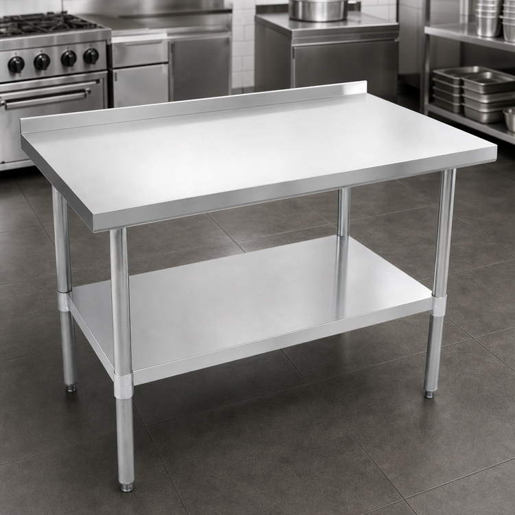 Product image #3 for John Boos Stallion Economy Stainless Steel Top Work Table with Undershelf, 60 x 30 Inch