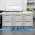 Thumbnail image #3 for Continental Refrigerator D72N18M-FB-D Designer Line 72