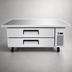Thumbnail image #3 for Atosa Refrigerated Chef Base with Extended Top, 2-Drawer, 60-1/2 Inch Wide, Side-Mounted Self-Contained