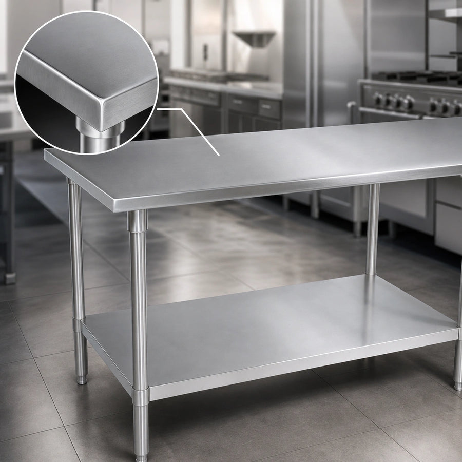 14-Gauge Stainless Steel Top