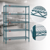 Thumbnail image #3 for EagleGard 5-Tier Stationary Wire Shelving Starter Unit, 60W x 21D x 86H