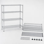 Thumbnail image #3 for Metro Super Erecta EZ2460NC-4 4-Shelf Chrome-Plated Wire Shelving Unit, Stationary, 60"W x 24"D x 74"H