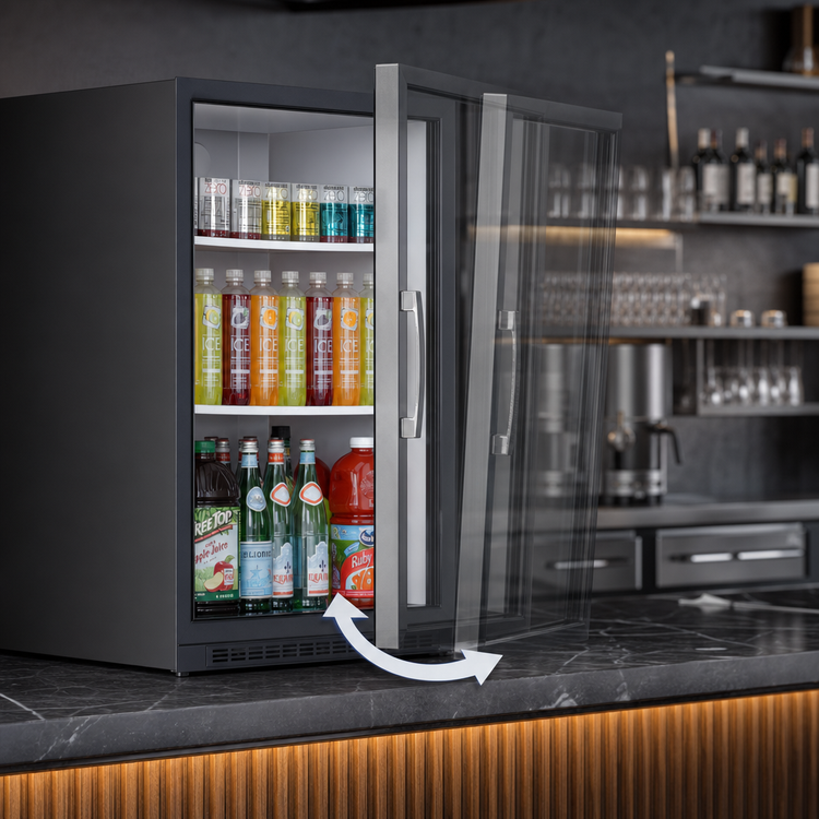 Product image #3 for Everest Refrigeration EMGR5B 25-Inch Countertop Reach-In Glass Door Merchandiser Refrigerator
