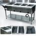 Thumbnail image #3 for Advance Tabco Triumph Supreme 4-Well Electric Hot Food Table with Undershelf and Cutting Board Shelf