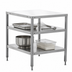 Thumbnail image #3 for Hobart 27-Inch W x 32-Inch D Equipment Stand with 2 Undershelves