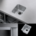 Thumbnail image #3 for Vollrath 1-Compartment Weld-In/Undermount Stainless Steel Sink, 14 x 12 x 9-3/4 Inch Bowl