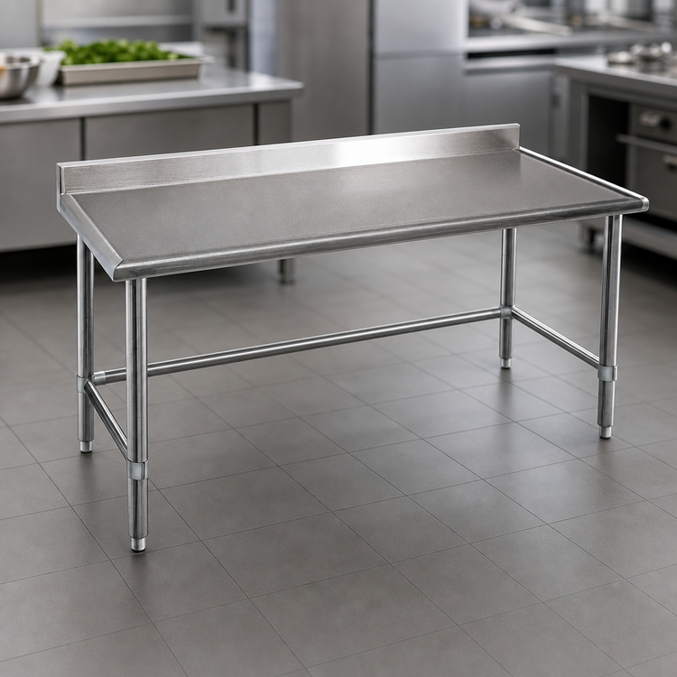 Product image #3 for Eagle Spec-Master Marine Series Stainless Steel Work Table with 4-1/2-Inch Backsplash, 48 x 36 Inches