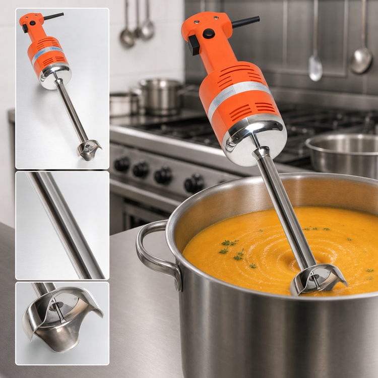 Product image #3 for Dynamic Junior Standard Immersion Blender, 9-Inch Stainless Steel Shaft, 3-Gallon Capacity, 115V, Single Speed
