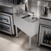 Thumbnail image #4 for Perlick Top Shelf Series 14-Inch Underbar Prep Sink with Sink Bowl, Glass Rinser, and Tool Well Faucet