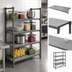 Thumbnail image #3 for Cambro Camshelving Basics Plus 4-Shelf Solid Shelf Kit, 21 x 48 Inches, Brushed Graphite