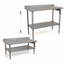Thumbnail image #3 for Eagle Group AdjusTable ADA/Ergonomic Height Adjustable Stainless Steel Work Table with Backsplash and Undershelf, 72 x 24 Inches