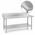 Thumbnail image #3 for Duke Stainless Steel Work Table with 5-Inch Riser and Undershelf, 48 x 36 Inches