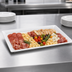 Thumbnail image #3 for American Metalcraft Full-Size 21-Inch Rectangular Melamine Platter, White