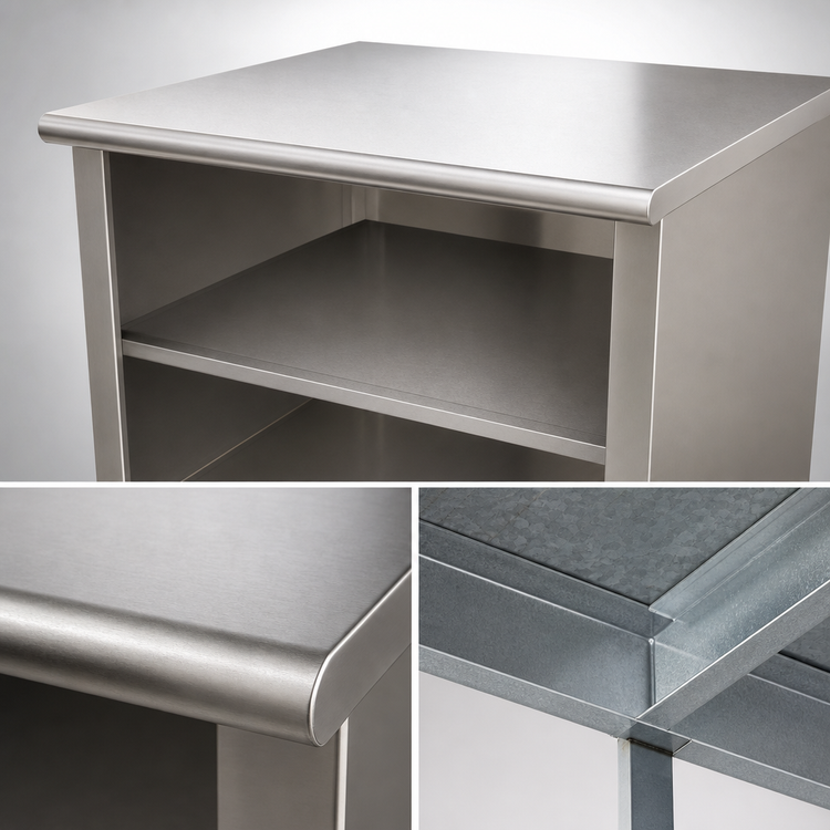 Product image #3 for Advance Tabco Special Value Series 72 Inch x 24 Inch Economy Open Base Work Table with Mid-Shelf, Flat Top
