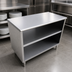 Thumbnail image #3 for Omcan 60-Inch x 18-Inch Stainless Steel Dish Cabinet with Fixed Mid-Shelf and Adjustable Bullet Feet