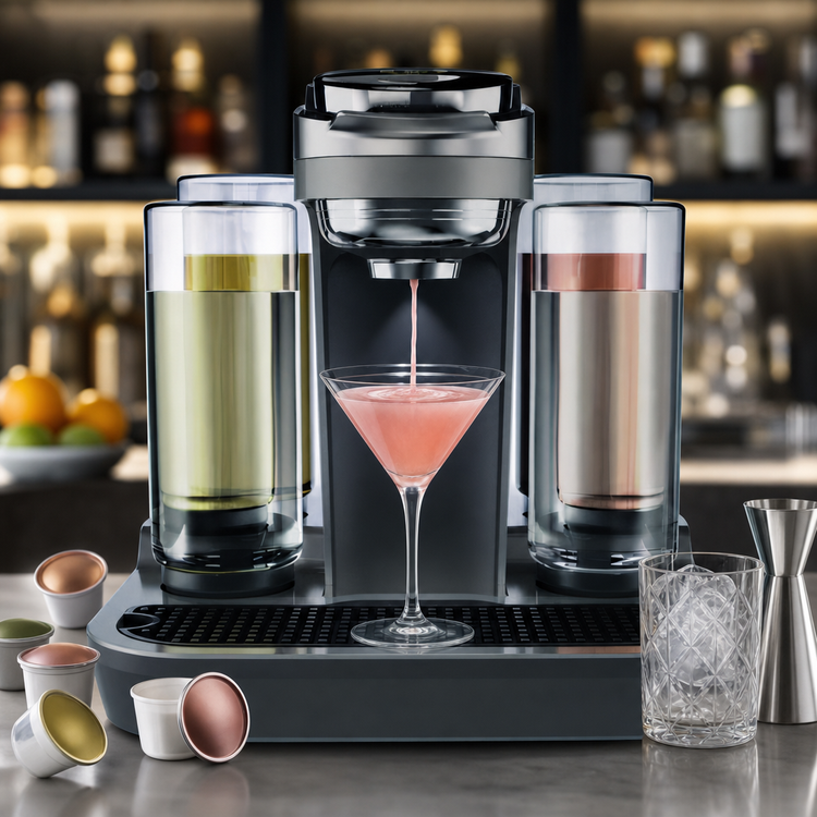 Product image #3 for Hamilton Beach Commercial Bartesian Countertop Capsule-Based Cocktail Maker with 5 Bottles