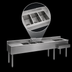 Thumbnail image #3 for Eagle Group 1800 Series 108-Inch Stainless Steel Underbar Combination Unit with 3 Sink Bowls, Ice Bin, and Dual Drainboards